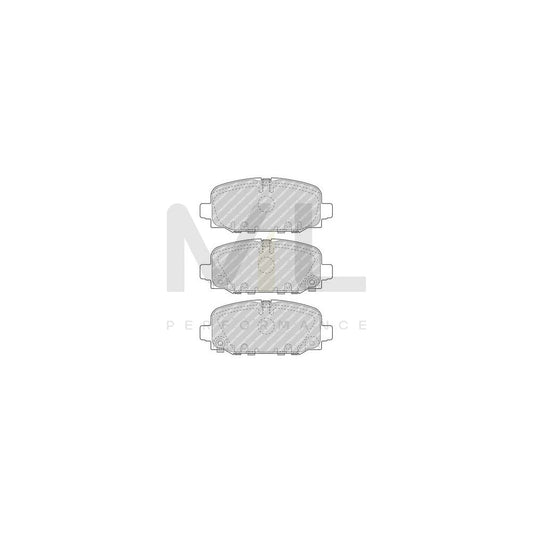 Ferodo FDB5049 Brake Pad Set for Jeep Compass (Mp, M6) With Acoustic Wear Warning, With Accessories