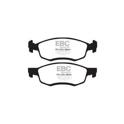 EBC DPX2032 Dacia Lada Ultimax Front Brake Pads (Inc. Logan MCV & Largus) 2 | ML Performance UK Car Parts