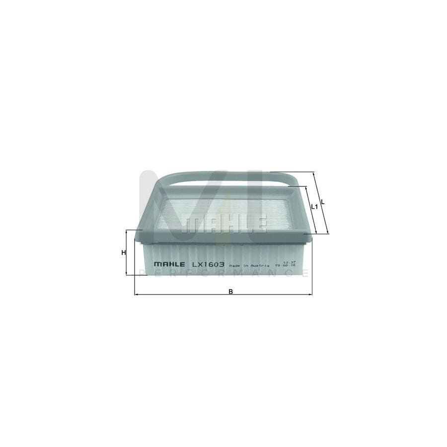 MAHLE ORIGINAL LX 1603 Air Filter Filter Insert | ML Performance Car Parts