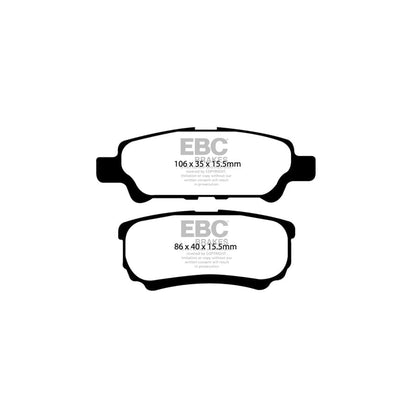 EBC PD11KR251 Chrysler Dodge Greenstuff Rear Brake Pad & GD Disc Kit (Inc. Sebring & Caliber) 2 | ML Performance UK Car Parts