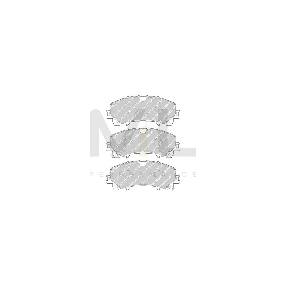 Ferodo Premier Eco Friction FDB4998 Brake Pad Set With Acoustic Wear Warning, Without Accessories