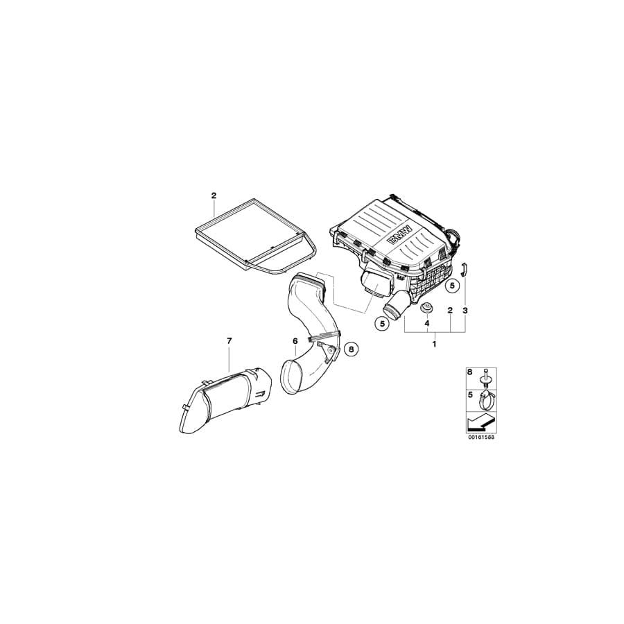 Genuine BMW 07149140831 E60 E61 Expanding Rivet (Inc. 535i & 535xi)