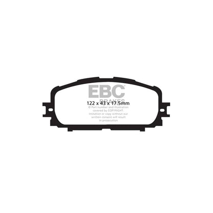 EBC PD06KF597 Toyota Yaris Greenstuff Front Brake Pad & USR Disc Kit - Akebono/ATE Caliper 2 | ML Performance UK Car Parts