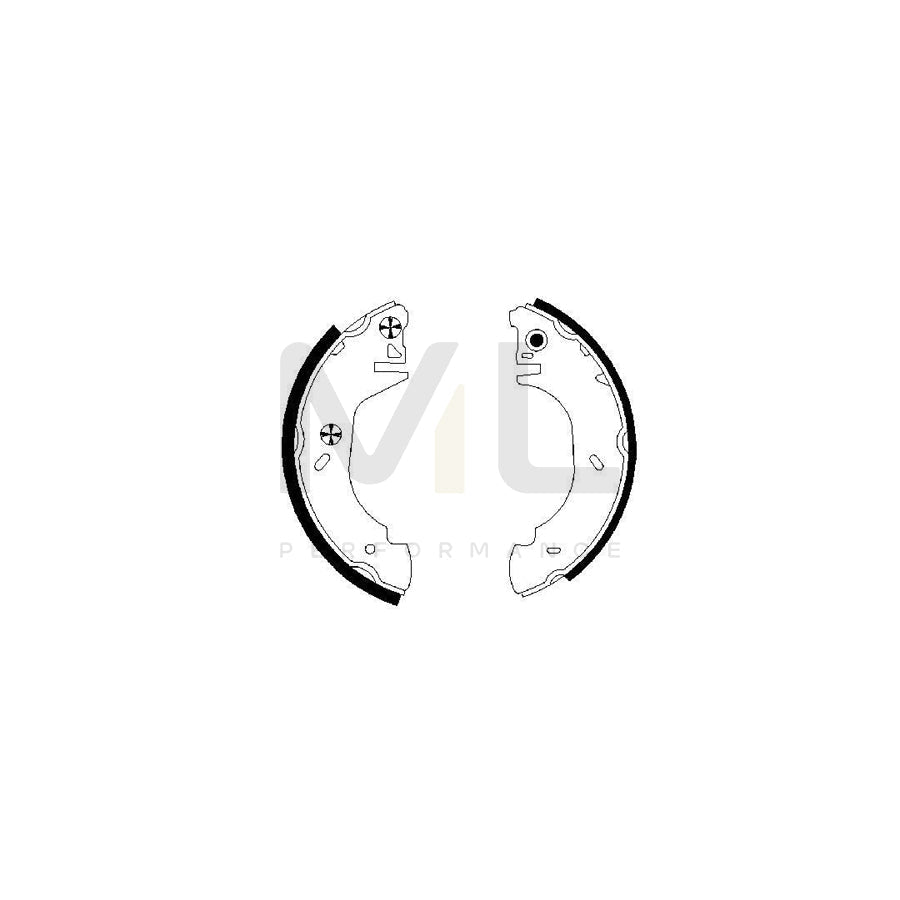 BOSCH 0 986 487 524 Brake Shoe Set for FORD TRANSIT | ML Performance Car Parts