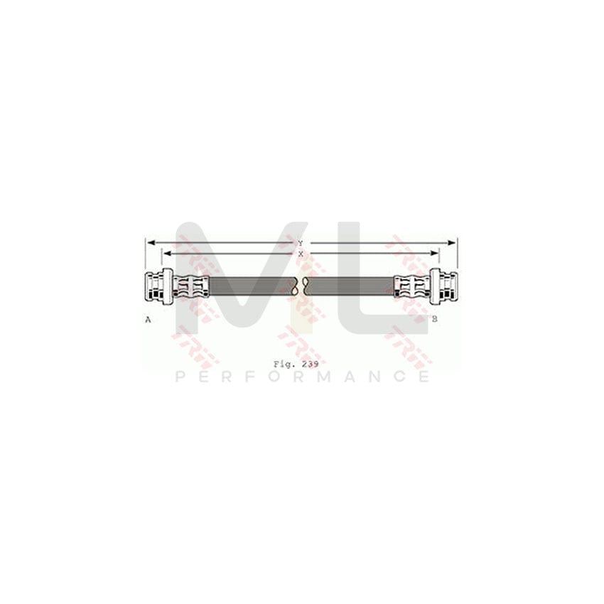 TRW PHA360 Brake Hose 240mm, M10x1