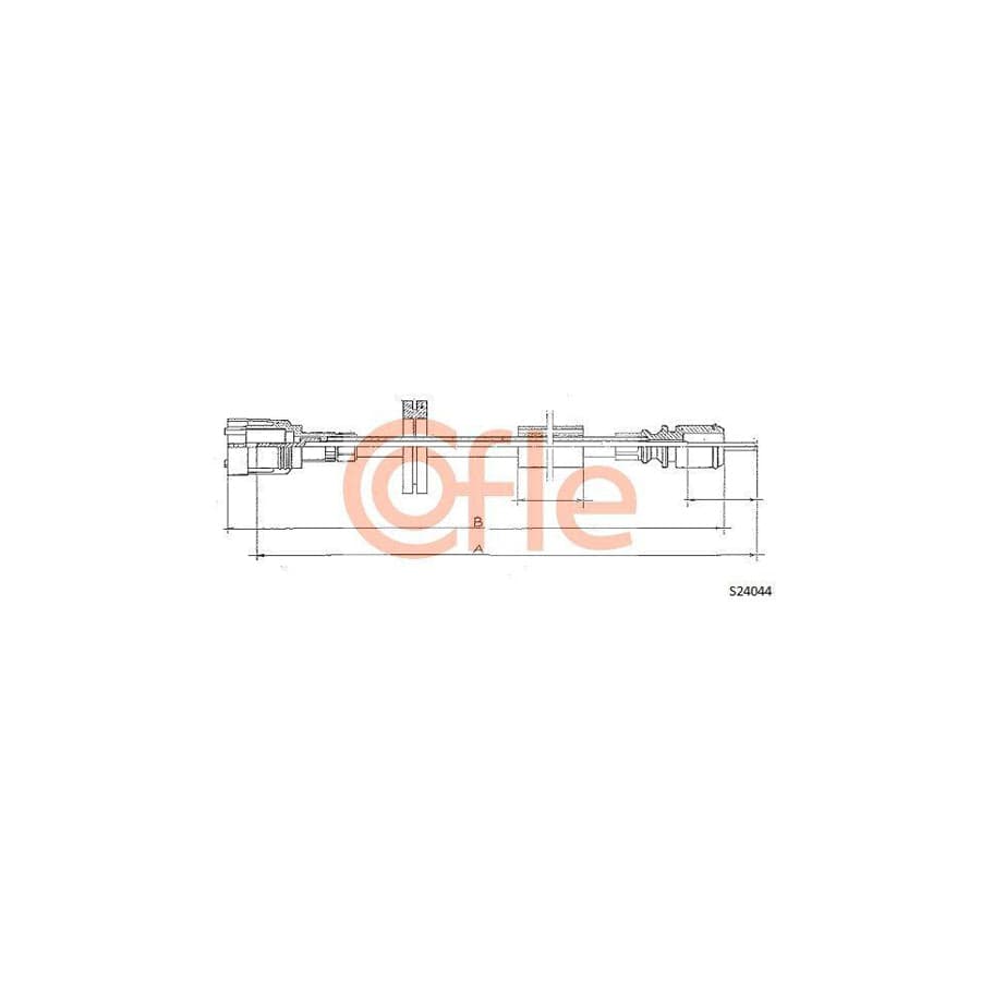 Cofle S24044 Speedometer Cable for Renault Espace