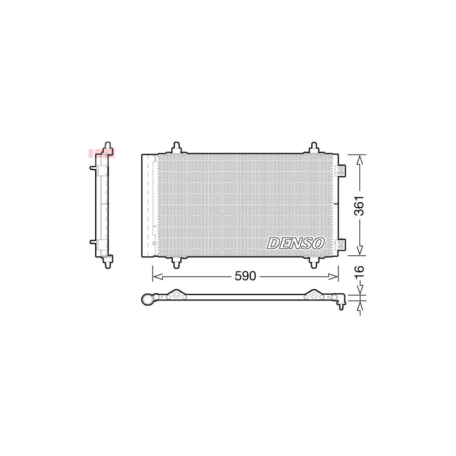 DENSO DCN21018 Air Conditioning Condenser