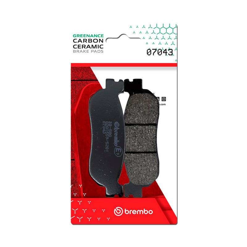 Brembo Powersports Brembo Mbk Skyliner/Yamaha X-City/Yamaha X-Max/Yamaha Yp Carbon Ceramic Brake Pad - Rear