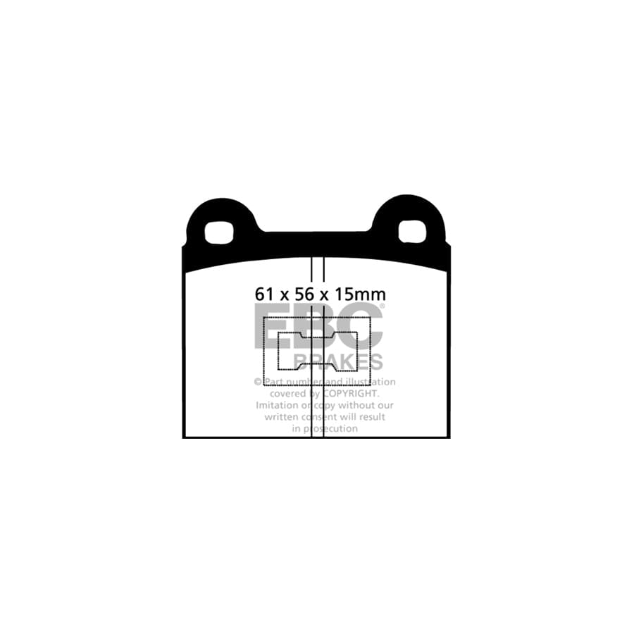 EBC PDKF093 Audi VW Ultimax Front Brake Pad & Plain Disc Kit (Inc. 80 & Golf Mk1) 2 | ML Performance UK Car Parts