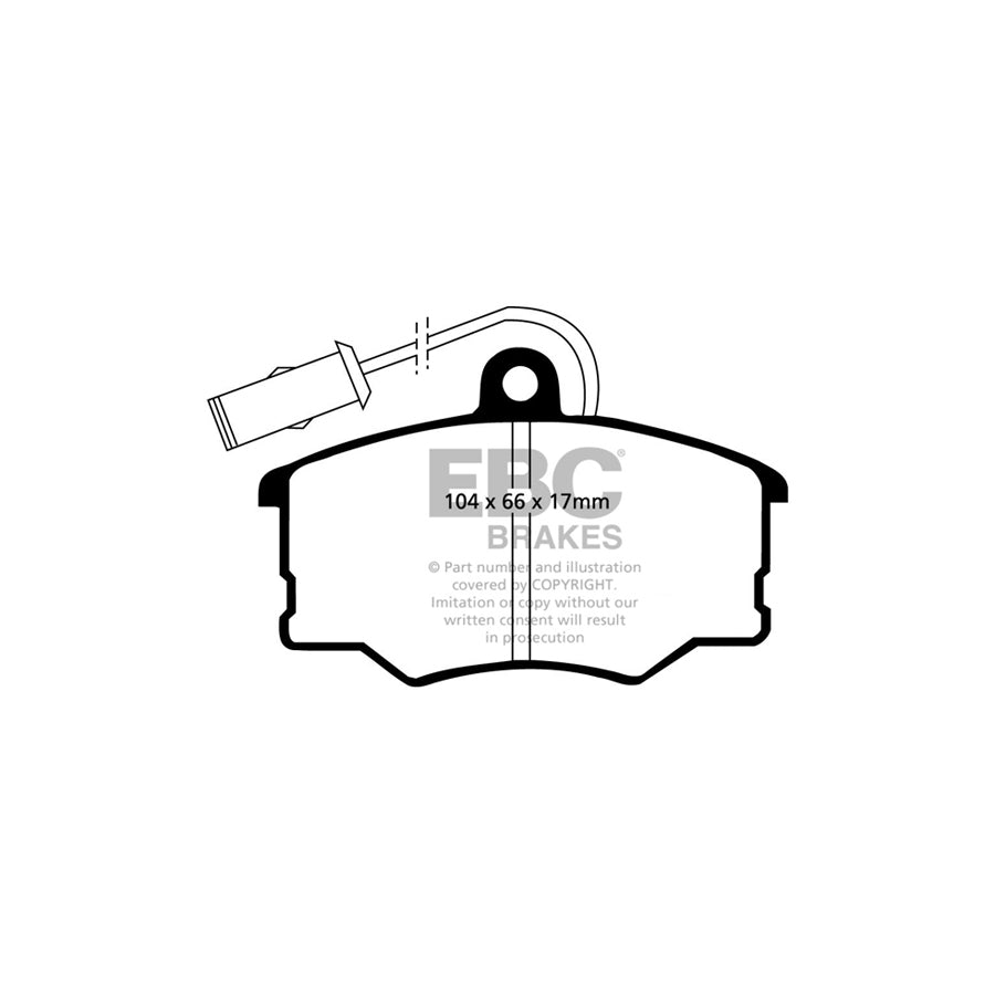 EBC PDKF042 Alfa Romeo 164 Ultimax Front Brake Pad & Plain Disc Kit - Girling/TRW Caliper 2 | ML Performance UK Car Parts