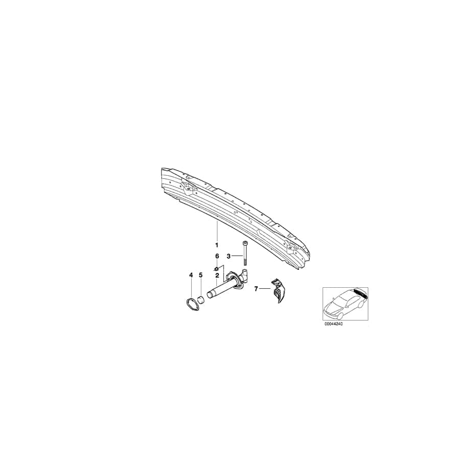 Genuine BMW 51128159371 E39 Carrier (Inc. 535i, 530d & 520d)