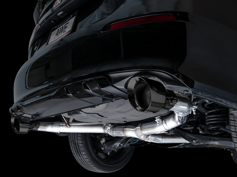 AWE Tuning 22+ Honda Civic Si/Acura Integra Track Edition Cat-Back Exhaust - Dual Diamond Black Tips