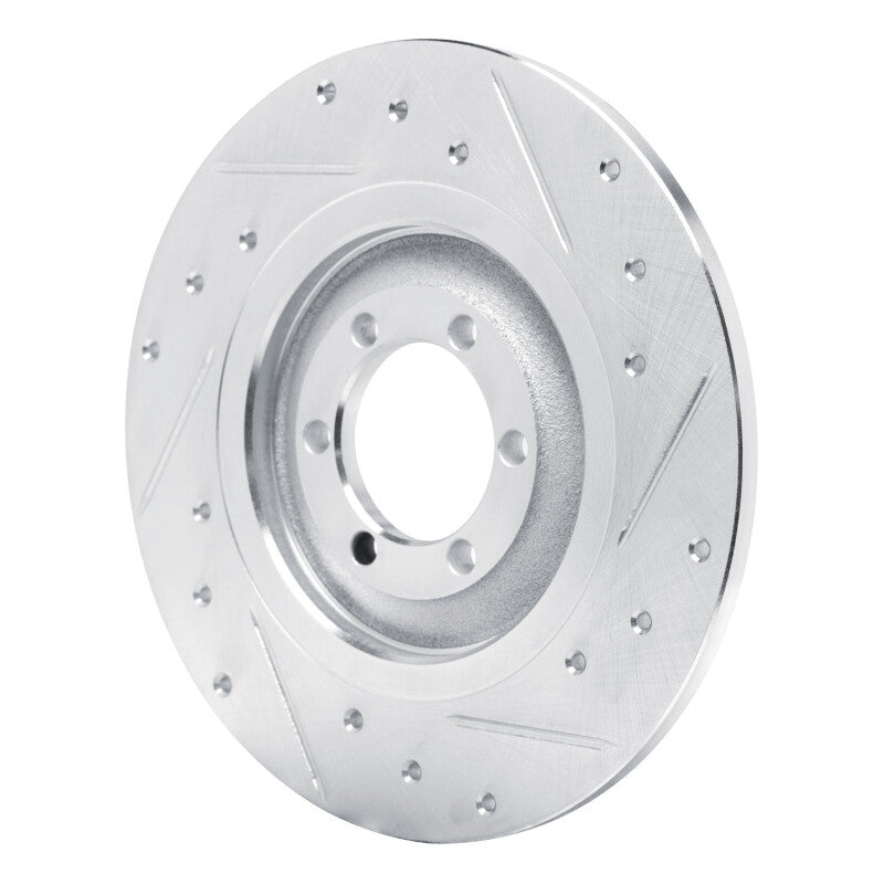 R1 Concepts R1 75-79 Alfa Romeo ALFETTA Rear Right Drilled & Slotted Silver Brake Rotor