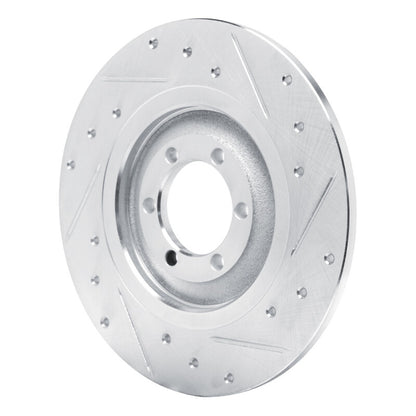 R1 Concepts R1 75-79 Alfa Romeo ALFETTA Rear Right Drilled & Slotted Silver Brake Rotor