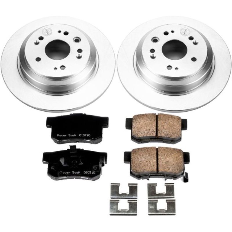PowerStop Power Stop 10-11 Honda Accord Crosstour Rear Z17 Evolution Geomet Coated Brake Kit