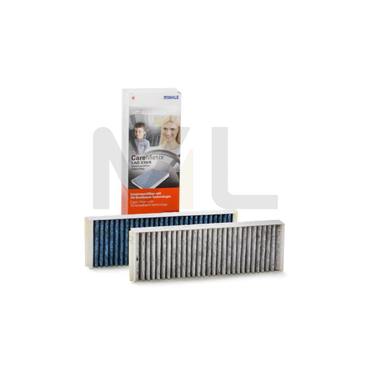 MAHLE ORIGINAL LAO 239/S Pollen filter Activated Carbon Filter, with anti-allergic effect, with antibacterial action, CareMetix®