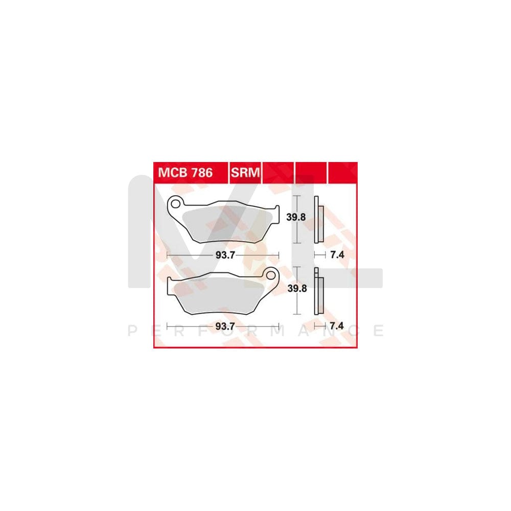 TRW Sinter Maxi Scooter Mcb786Srm Brake Pad Set