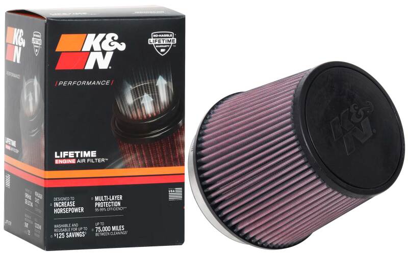 K&N Engineering K&N Universal Tapered Filter 6in Flange ID x 7.5in Base OD x 5.875in Top OD x 6.5in Height