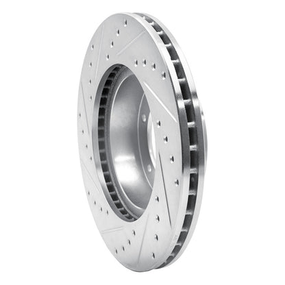 R1 Concepts R1 91-98 Toyota 4Runner Front Right Drilled & Slotted Silver Brake Rotor