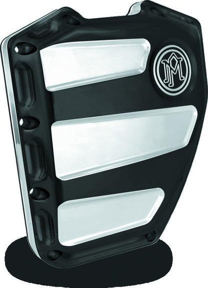 Performance Machine Twin Cam Scallop Timing Cover - Contrast Cut Platinum
