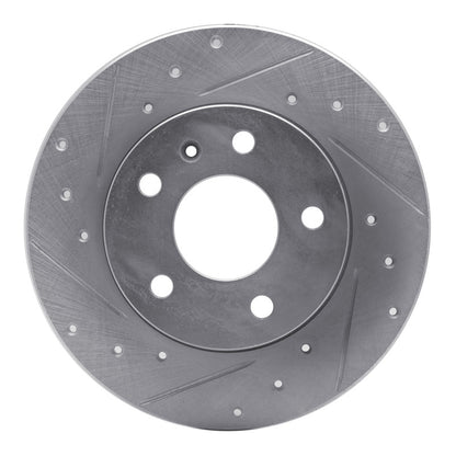 R1 Concepts R1 02-08 Chevrolet Meriva (Mexico) Rear Left Drilled & Slotted Silver Brake Rotor