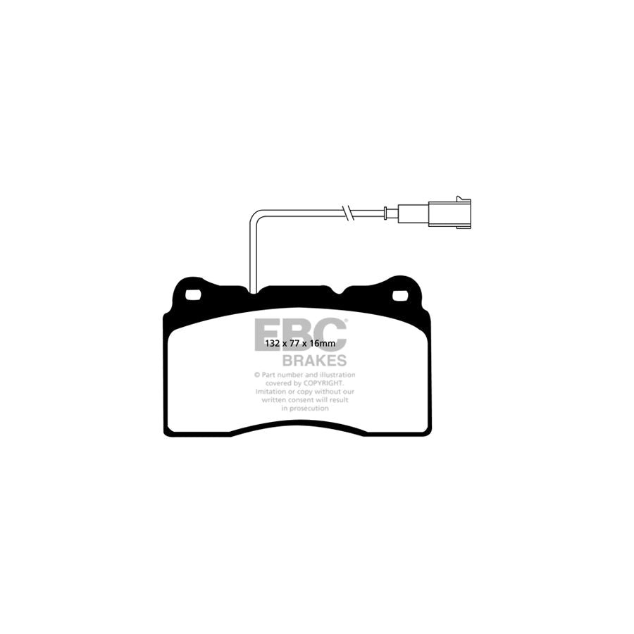 EBC PDKF041 Alfa Romeo Ultimax Front Brake Pad & Plain Disc Kit - TRW Caliper (Inc. 159 & Brera) 2 | ML Performance UK Car Parts