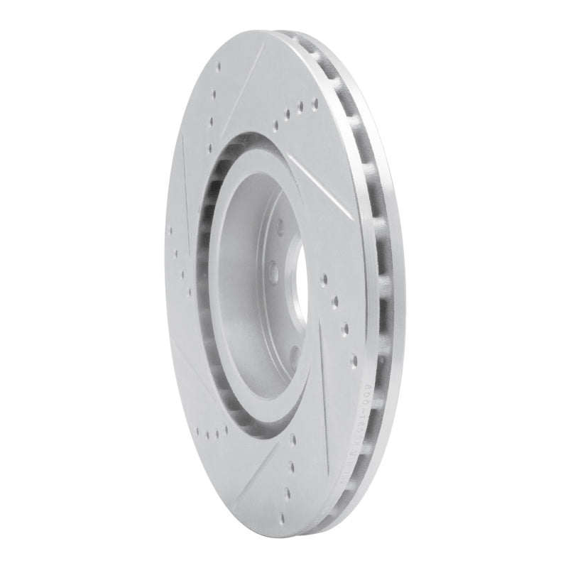 R1 Concepts R1 91-20 Alfa Romeo 164 Front Right Drilled & Slotted Silver Brake Rotor