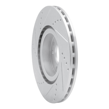 R1 Concepts R1 91-20 Alfa Romeo 164 Front Right Drilled & Slotted Silver Brake Rotor