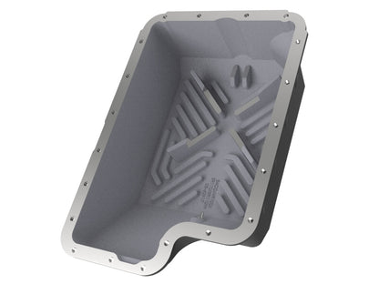 aFe Transmission Pan (Black); Ford Diesel Trucks 03-10 V8-6.0/6.4L (td)