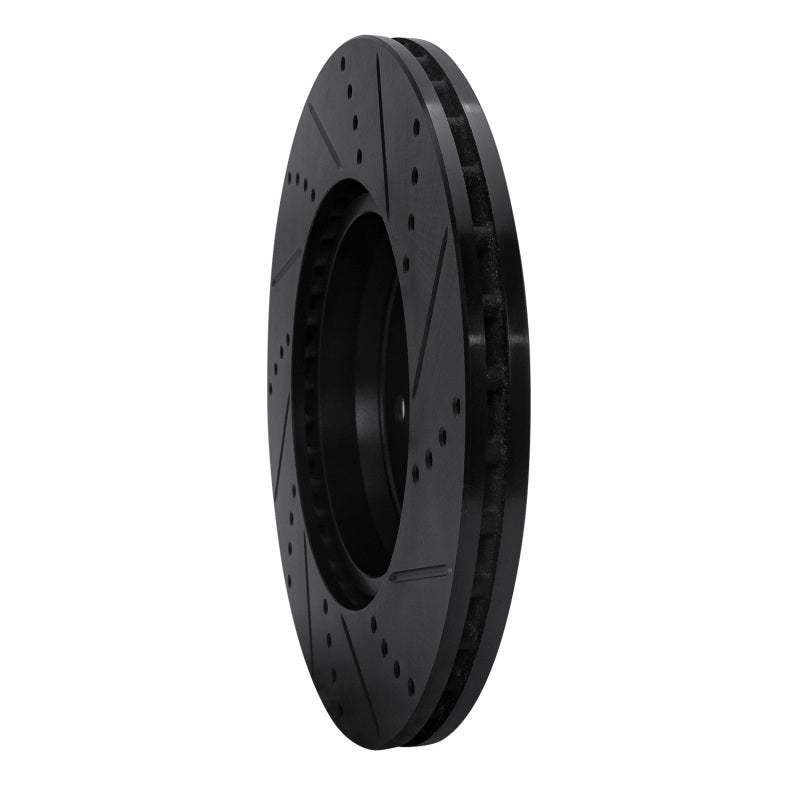 R1 Concepts R1 16-23 Mercedes-Benz GLC250 (South America) Rear Left Drilled & Slotted Black Brake Rotor