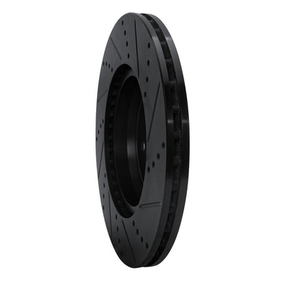 R1 Concepts R1 16-23 Mercedes-Benz GLC250 (South America) Rear Left Drilled & Slotted Black Brake Rotor