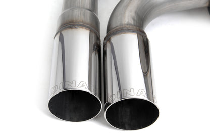 Dinan 17-20 BMW 330i/430i (F30/F31/F32/F33/F36) Free Flow Axleback Exhaust System - Polished Tips
