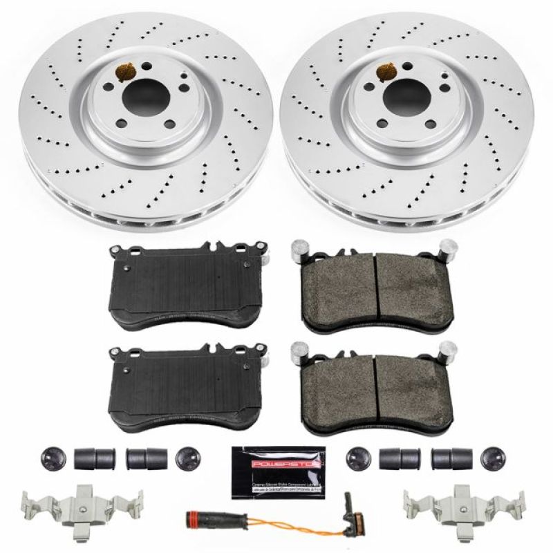 PowerStop Power Stop 12-18 Mercedes-Benz CLS550 Front Z23 Coated Brake Kit