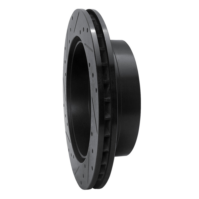 R1 Concepts R1 03-05 Chevrolet Silverado 1500 Rear Right Drilled & Slotted Black Brake Rotor