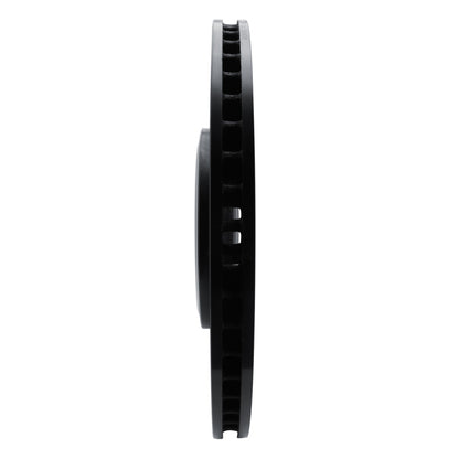 R1 Concepts R1 20-25 Ford Explorer Rear Left Drilled & Slotted Black Brake Rotor