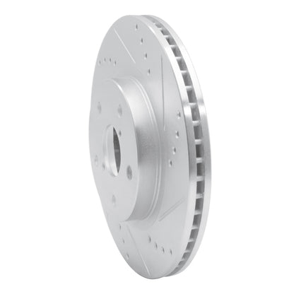 R1 Concepts R1 19-24 Subaru Forester Front Right Drilled & Slotted Silver Brake Rotor