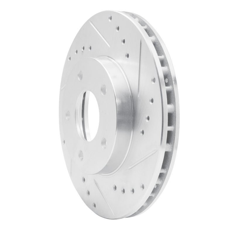 R1 Concepts R1 99-01 Infiniti I30 Front Right Drilled & Slotted Silver Brake Rotor