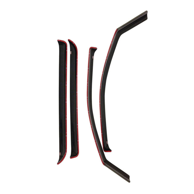Westin 1999-2016 Ford Super Duty Crew Cab In-Channel Wind Deflector 4pc - Smoke