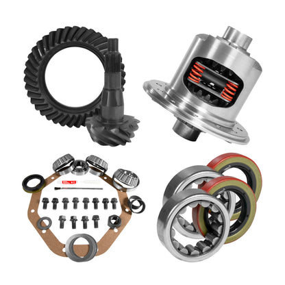 Yukon Gear & Axle Yukon 9.25in CHY 3.91 Rear Ring & Pinion Install Kit 31 Spline Positraction 1.62in Axle Bearings