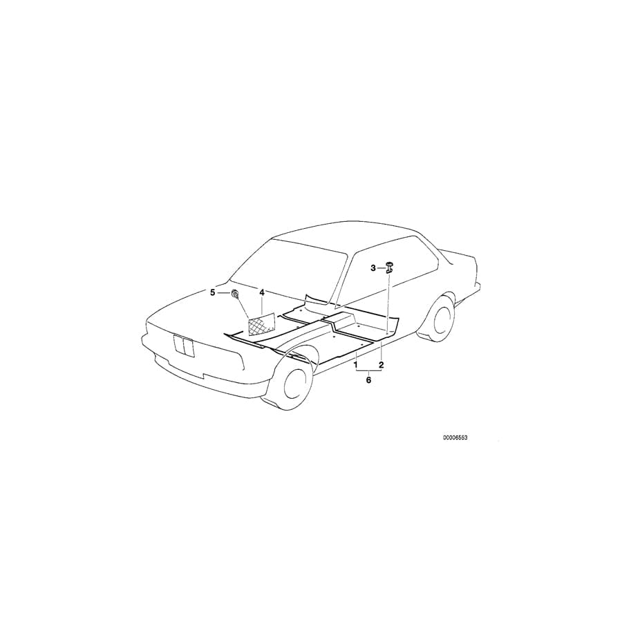 Genuine BMW 51471951865 E34 E32 Rotary Latch 18 mm SCHIEFER (Inc. 750i, 735i & 525i)