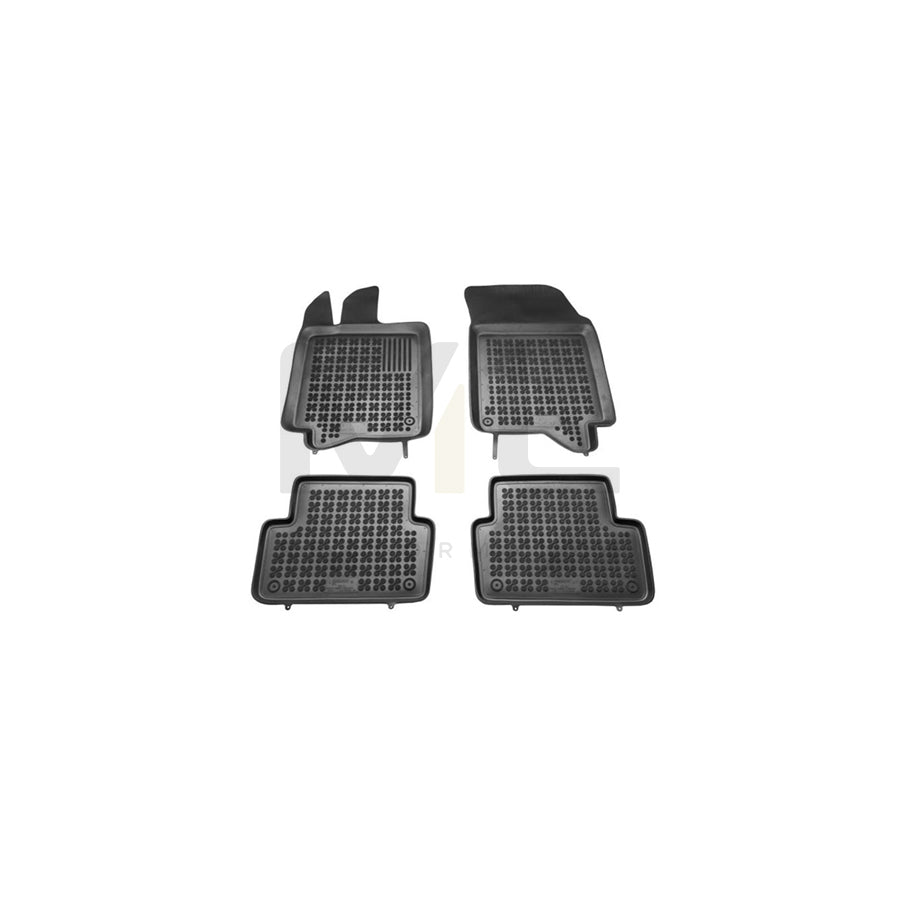 REZAW PLAST Tailored 201912 Floor mat set for RENAULT LAGUNA Elastomer, Front and Rear, Quantity: 4, Black