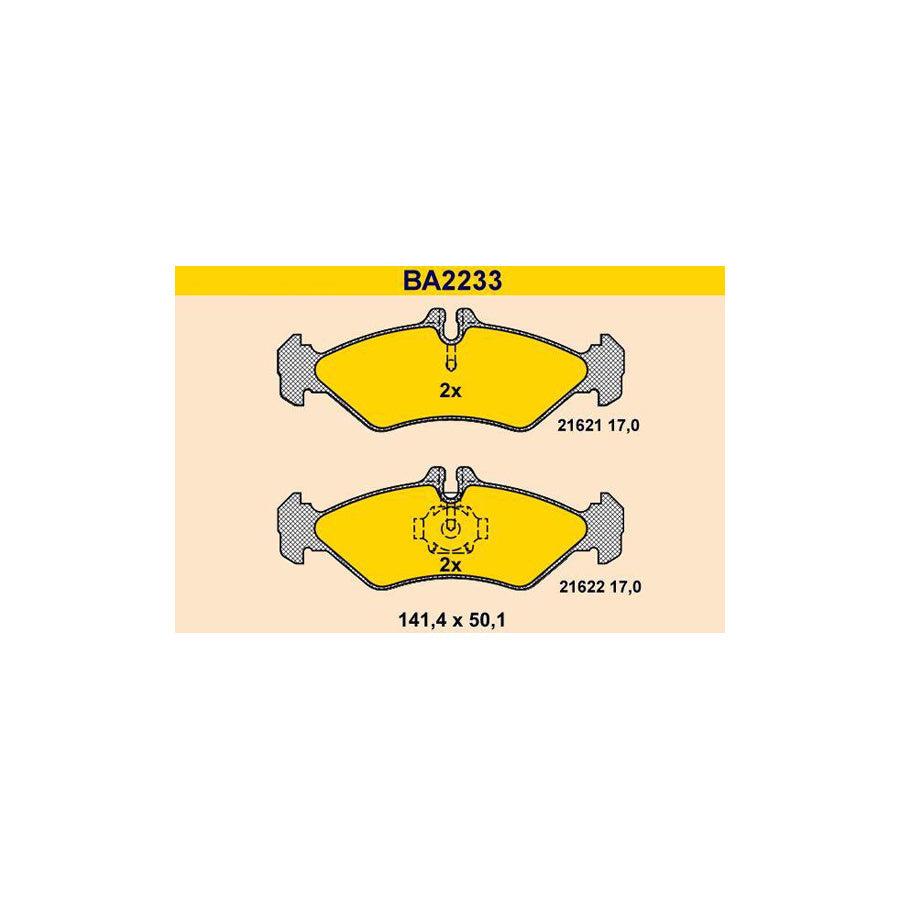 Barum Ba2233 Brake Pad Set