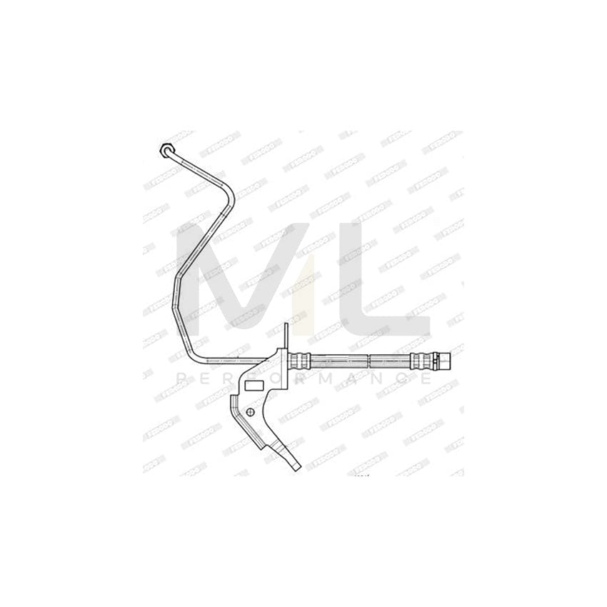 Ferodo FHY3054 Brake Hose 330Mm, M 10X1