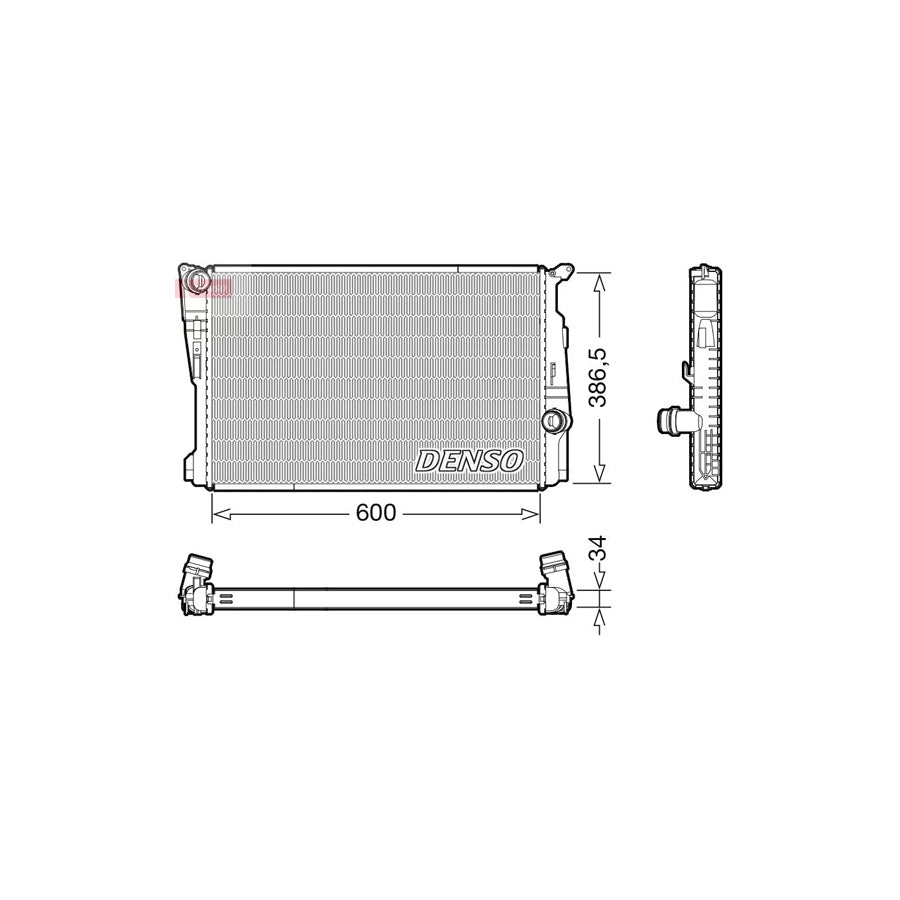 DENSO DRM05122 Engine Radiator for BMW X3 (F25)