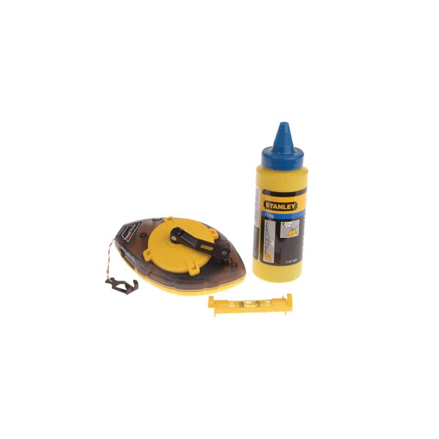 STANLEY® STA047465 Power Winder Chalk Line 30m, Chalk & Level