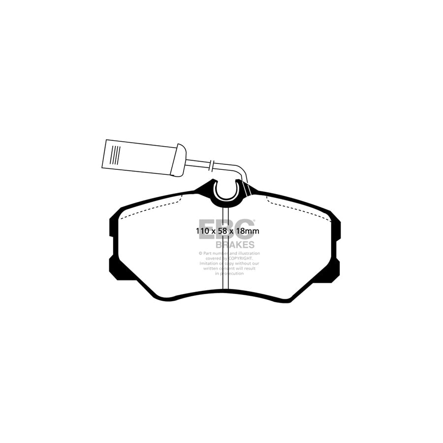 EBC PDKF043 Alfa Romeo 164 Ultimax Front Brake Pad & Plain Disc Kit - Girling/TRW Caliper 2 | ML Performance UK Car Parts