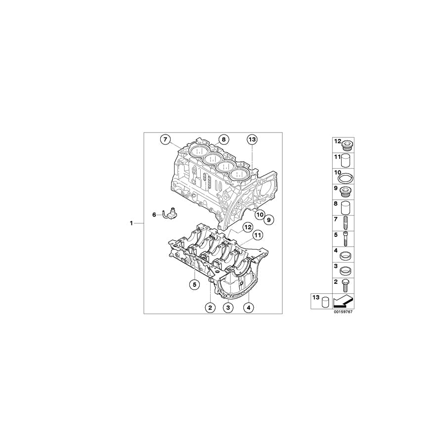 Genuine BMW 11427805982 R56 Oil Spraying Nozzle (Inc. Cooper D & One D)
