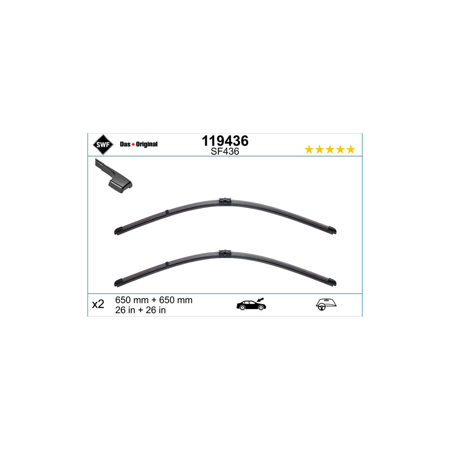 Swf Visioflex 119436 Wiper Blade