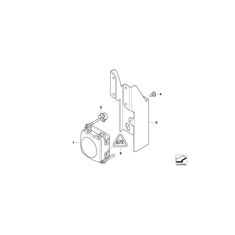 Genuine BMW 66316762519 E63 E64 Bracket F Acc 2 (Inc. 630i, 650i & M6)