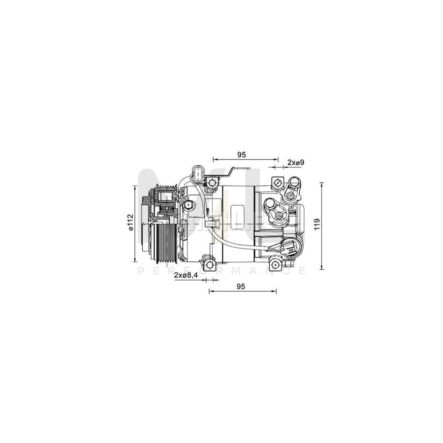 MAHLE ORIGINAL ACP 1462 000P Compressor, air conditioning for HYUNDAI i10 II Hatchback (IA, BA) PAG 46 YF, Refrigerant: R 1234yf, R 134a | ML Performance Car Parts